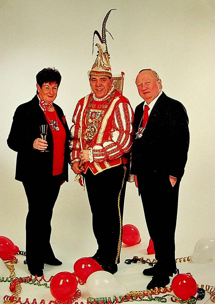 Prinz Günther der V. "von Elektroden & Werkzeug" Adjutantenpaar Horst-Dieter und Helga Börsch